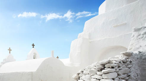 The Architecture Of Mykonos Island And Ftelia Bay Boutique Hotel