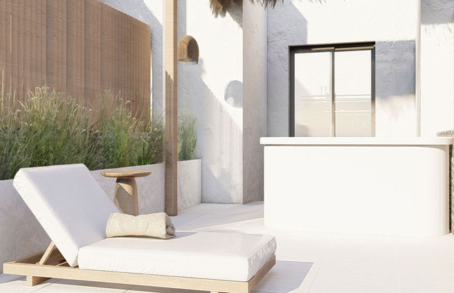 JUNIOR SUITE ME ΘΕΑ ΣΤΗ ΘΑΛΑΣΣΑ ΚΑΙ ΙΔΙΩΤΙΚΟ JACUZZI
